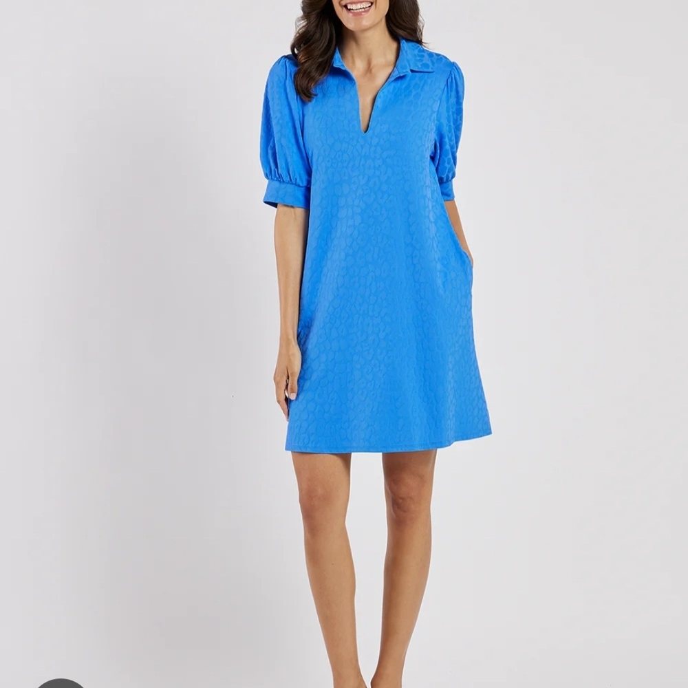 Jude Connally Blue Mini Dress